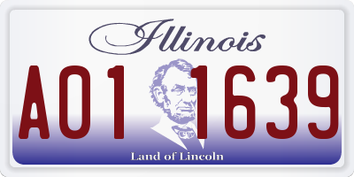 IL license plate A011639