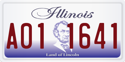 IL license plate A011641