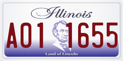IL license plate A011655