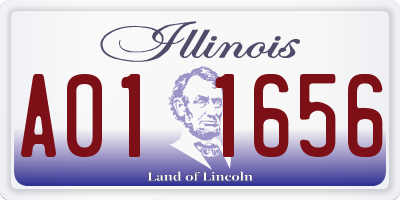 IL license plate A011656