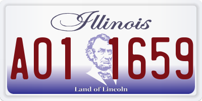 IL license plate A011659