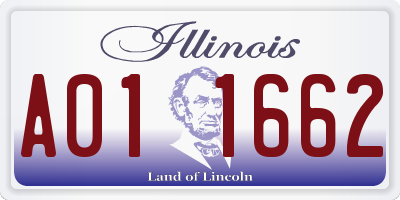 IL license plate A011662