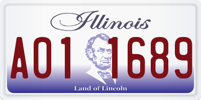 IL license plate A011689