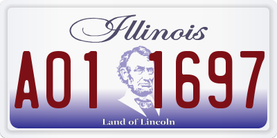 IL license plate A011697