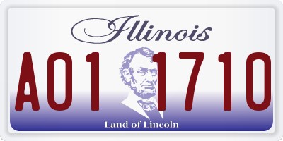 IL license plate A011710