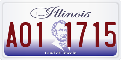 IL license plate A011715