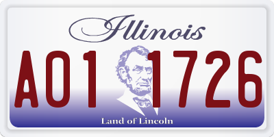 IL license plate A011726