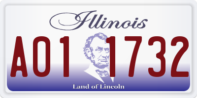 IL license plate A011732