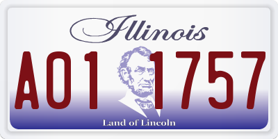 IL license plate A011757