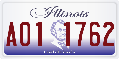 IL license plate A011762