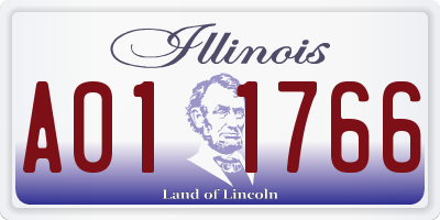 IL license plate A011766