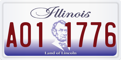 IL license plate A011776