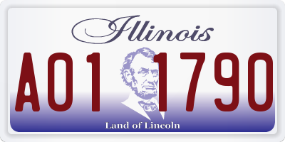 IL license plate A011790