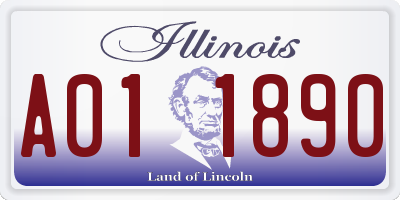 IL license plate A011890