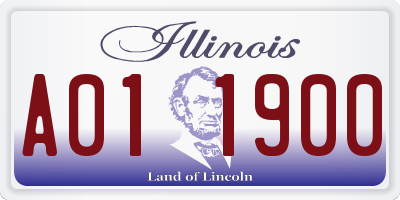 IL license plate A011900