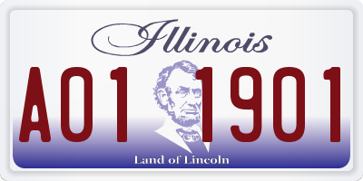 IL license plate A011901