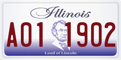 IL license plate A011902
