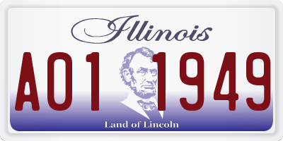 IL license plate A011949