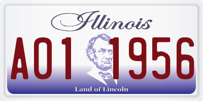 IL license plate A011956