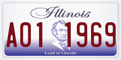 IL license plate A011969