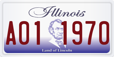 IL license plate A011970