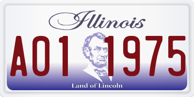 IL license plate A011975