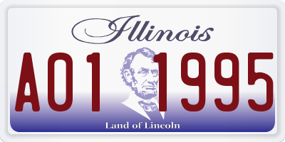 IL license plate A011995