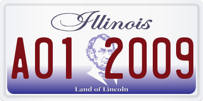 IL license plate A012009