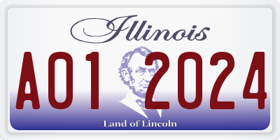 IL license plate A012024