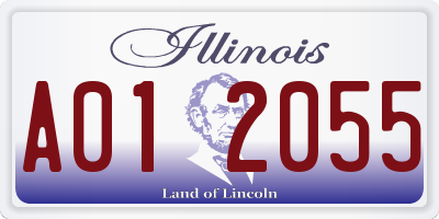 IL license plate A012055