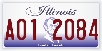 IL license plate A012084