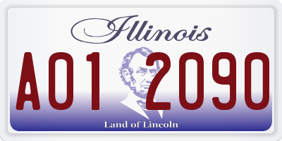 IL license plate A012090