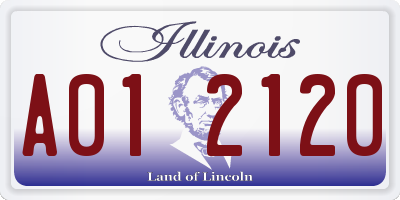 IL license plate A012120