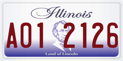 IL license plate A012126