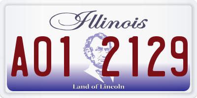 IL license plate A012129