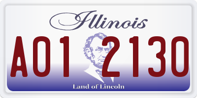 IL license plate A012130