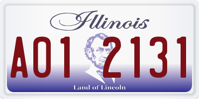 IL license plate A012131