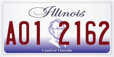 IL license plate A012162