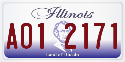 IL license plate A012171