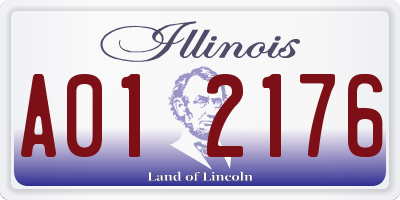 IL license plate A012176