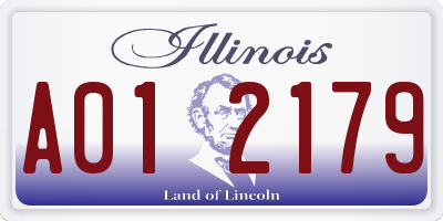 IL license plate A012179