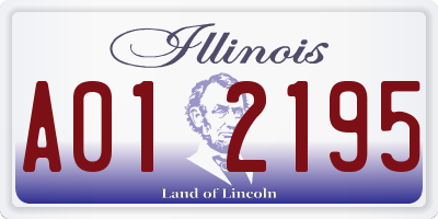 IL license plate A012195