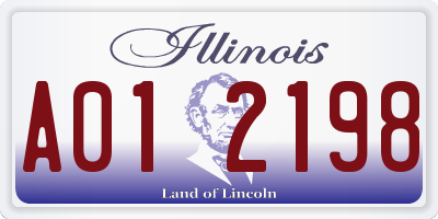 IL license plate A012198