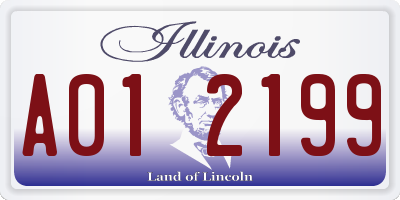 IL license plate A012199