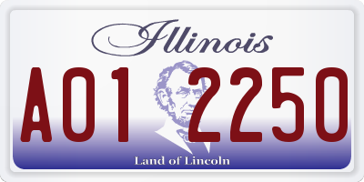 IL license plate A012250