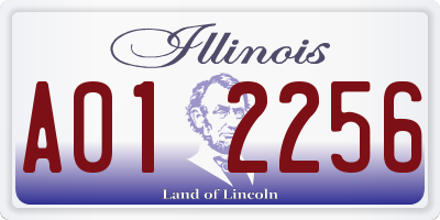 IL license plate A012256