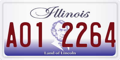 IL license plate A012264