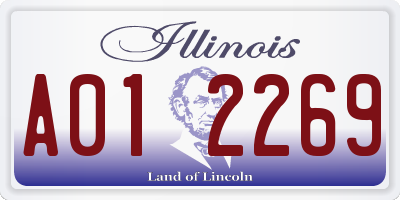 IL license plate A012269