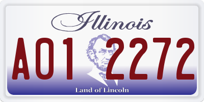 IL license plate A012272