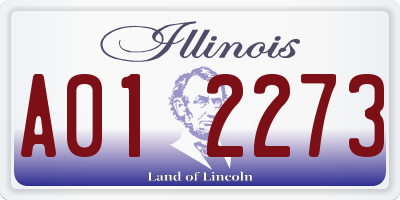 IL license plate A012273